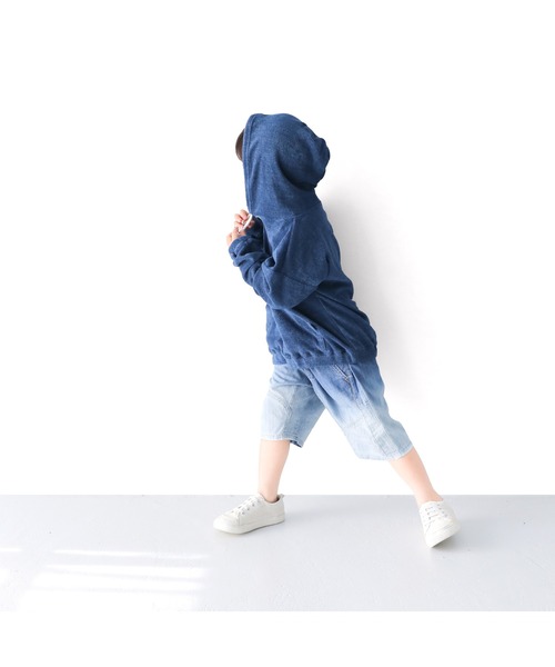 L.COPECK（エルコペック）の「ライトデニム切替ハーフ（デニムパンツ・キッズ・その他/ブルー・150cm/160cm）」の22枚目の写真