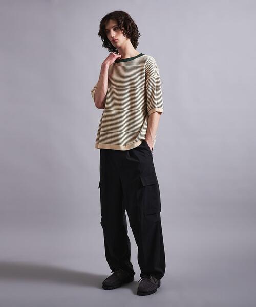 MONKEY TIME(モンキータイム)の「<monkey time> COTTON KNIT BORDER TEE/Tシャツ(Tシャツ/カットソー・メンズ・ダークグリーン/ブラック/ネイビー・M/XL/S/L)」の12枚目の写真