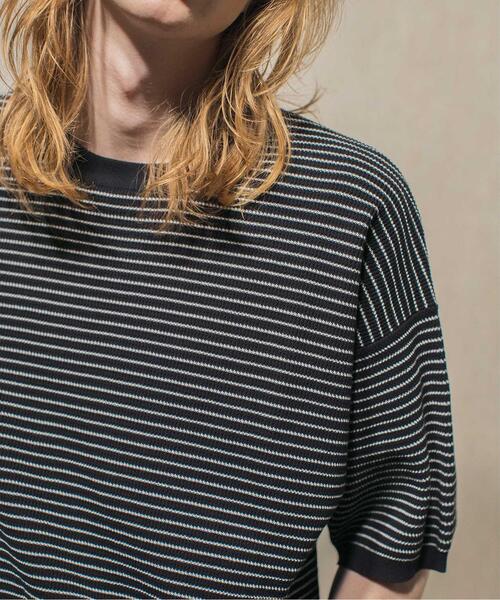 MONKEY TIME(モンキータイム)の「<monkey time> COTTON KNIT BORDER TEE/Tシャツ(Tシャツ/カットソー・メンズ・ダークグリーン/ブラック/ネイビー・M/XL/S/L)」の14枚目の写真