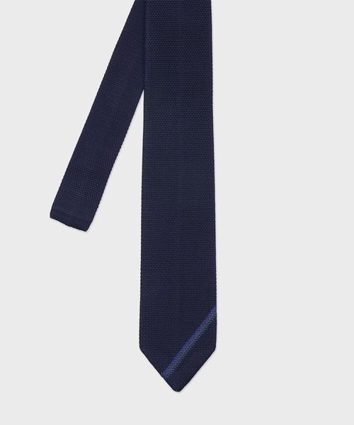 Paul Smith（ポールスミス）の「ストライプディテール ニットタイ / 130079 PKNIT（ネクタイ・メンズ・ベージュ/ネイビー・FREE）」の2枚目の写真