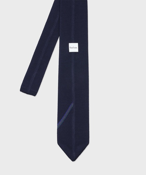 Paul Smith（ポールスミス）の「ストライプディテール ニットタイ / 130079 PKNIT（ネクタイ・メンズ・ベージュ/ネイビー・FREE）」の4枚目の写真