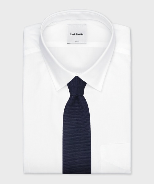 Paul Smith（ポールスミス）の「ストライプディテール ニットタイ / 130079 PKNIT（ネクタイ・メンズ・ベージュ/ネイビー・FREE）」の6枚目の写真