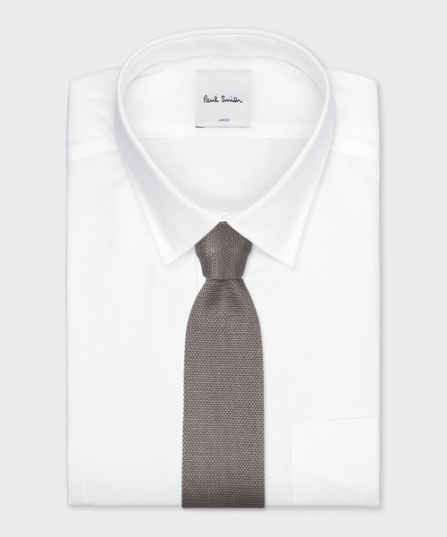 Paul Smith（ポールスミス）の「ストライプディテール ニットタイ / 130079 PKNIT（ネクタイ・メンズ・ベージュ/ネイビー・FREE）」の5枚目の写真