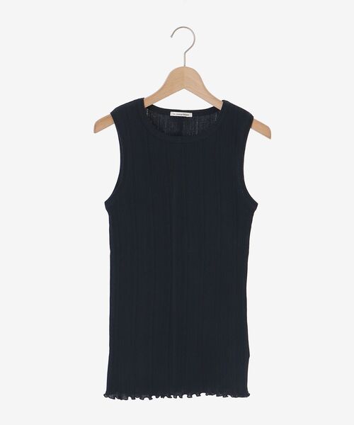 le.coeur blanc(ルクールブラン)の「ランダムテレコタンク(タンクトップ・レディース・グレイッシュベージュ/ネイビー/キャメル/アイボリー・38)」の10枚目の写真