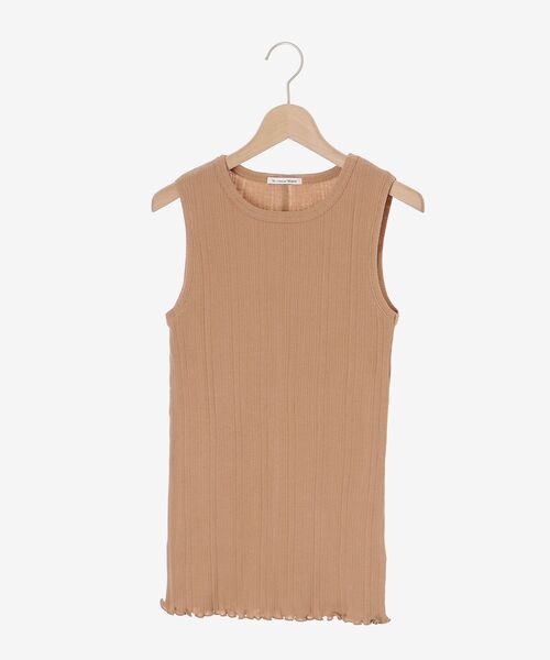 le.coeur blanc(ルクールブラン)の「ランダムテレコタンク(タンクトップ・レディース・グレイッシュベージュ/ネイビー/キャメル/アイボリー・38)」の14枚目の写真