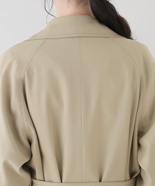 VERMEIL par iena(ヴェルメイユパーイエナ)の「【BOWTE/バウト】gabardine trench coat(トレンチコート・レディース・ベージュ・X-SMALL/XX-SMALL)」の18枚目の写真