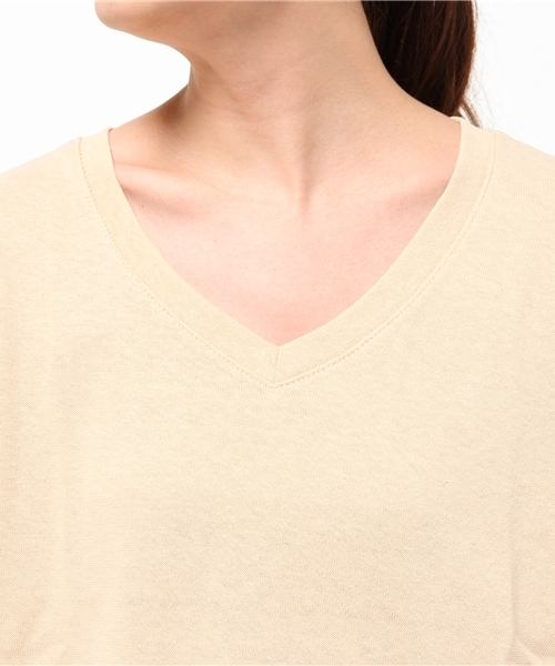 Kastane（カスタネ）の「【Kastane】脇スリット2wayプルオーバー（Tシャツ/カットソー・レディース・オフホワイト/グリーン/ネイビー/ベージュ・FREE）」の8枚目の写真