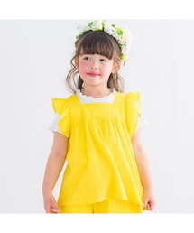 Noeil aime BeBe（ノイユエイムベベ）の「Noeil aime BeBe/フリル袖チュニック＆Tシャツセット (80~130cm)（Tシャツ/カットソー・キッズ）」
