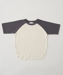 b・ROOM | 【型崩れしないやわらかコットン】シンプルビッグラグラン半袖Tシャツ(Tシャツ/カットソー)