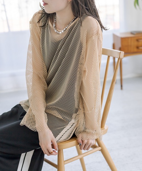 mystic（ミスティック）の「メッシュプルオーバー（Tシャツ