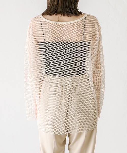 mystic(ミスティック)の「メッシュプルオーバー(Tシャツ/カットソー・レディース・ベージュ/ブルー/アイボリー・FREE)」の20枚目の写真