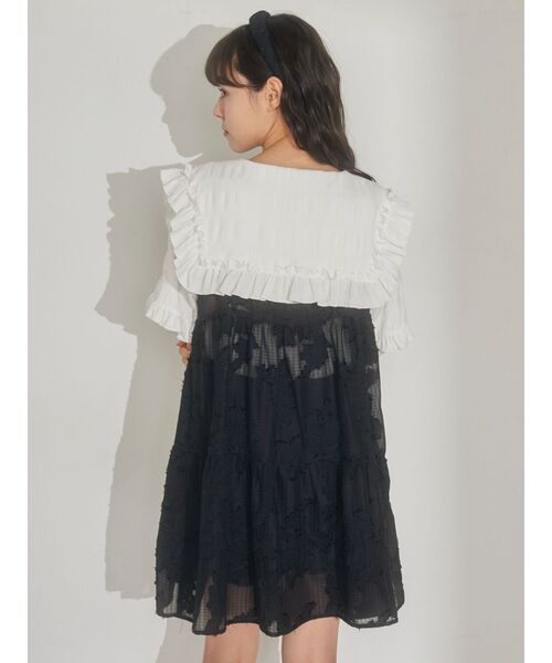 merry jenny（メリージェニー）の「fluffyシアーティアードキャミチュニック（シャツ/ブラウス・レディース・オフホワイト/ブラック・FREE）」の8枚目の写真