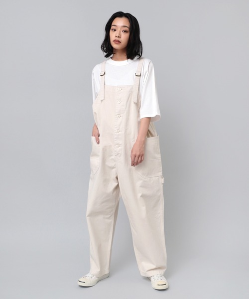 URCH RNA ⿻ フレンチ ワークサロペット パンツ カジュアル ナチュラル URCH RNA（アーチ アールエヌエー）の「O0702 ゆったりカーペンター