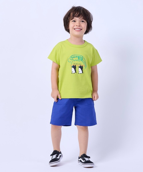 DILASH(ディラッシュ)の「綿麻キャンバスパンツ(4.5分丈)(その他パンツ・キッズ・エンジ/ブラウン/ブルー/グリーン・110/120/130/100/140/90/80)」の4枚目の写真