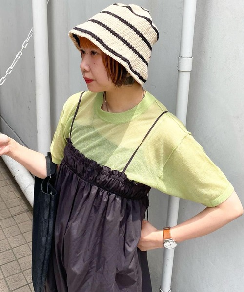 KBF（ケイビーエフ）の「チューリップニットHAT（ハット・レディース・ベージュ系その他/ベージュ/ブルー系その他/ブラック・ONE）」の3枚目の写真