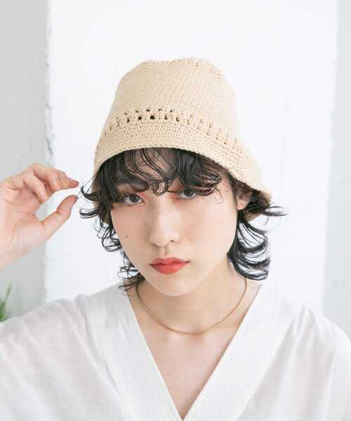 KBF（ケイビーエフ）の「チューリップニットHAT（ハット・レディース・ベージュ系その他/ベージュ/ブルー系その他/ブラック・ONE）」の6枚目の写真