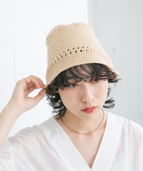 KBF（ケイビーエフ）の「チューリップニットHAT（ハット・レディース・ベージュ系その他/ベージュ/ブルー系その他/ブラック・ONE）」の7枚目の写真