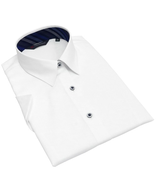 TOKYO SHIRTS（トウキョウシャツ）の「透け防止 形態安定ノーアイロン レギュラー衿 半袖ビジネスワイシャツ（ビジネスシャツ・レディース・ホワイト・XL/LL/L/M/S）」の7枚目の写真