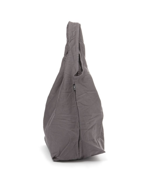 LAKOLE（ラコレ）の「コットンエコバッグ(M) / 907846（トートバッグ・レディース・アイボリー/チャコール・FREE）」の3枚目の写真