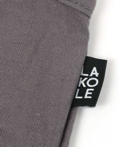 LAKOLE（ラコレ）の「コットンエコバッグ(M) / 907846（トートバッグ・レディース・アイボリー/チャコール・FREE）」の13枚目の写真