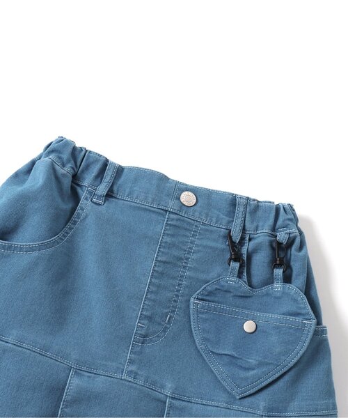 algy（アルジー）の「ハートポケットプリーツスカート（スカート・キッズ・サックスブルー/ミント/ネイビー・XXX-SMALL/XX-SMALL/X-SMALL/MEDIUM/SMALL）」の15枚目の写真