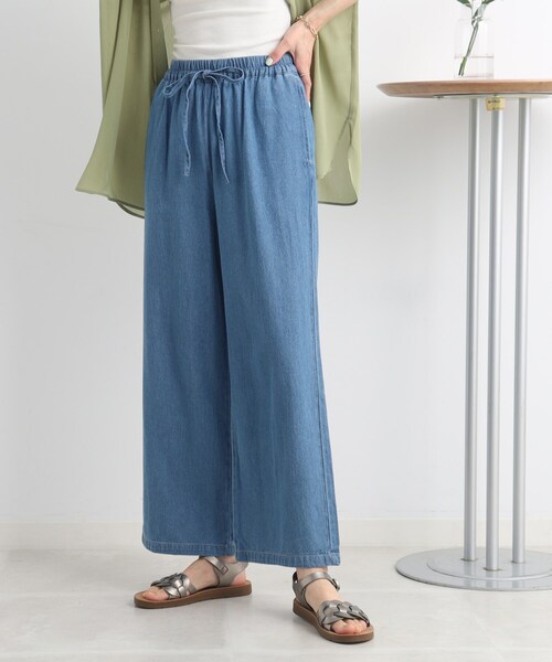 Cutie Blonde(キューティーブロンド)の「◆【らくちんで今っぽく◎】イージーワイドデニム(その他パンツ・レディース・ブルー/ダークネイビー・02/03)」の11枚目の写真