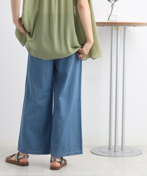 Cutie Blonde(キューティーブロンド)の「◆【らくちんで今っぽく◎】イージーワイドデニム(その他パンツ・レディース・ブルー/ダークネイビー・02/03)」の9枚目の写真