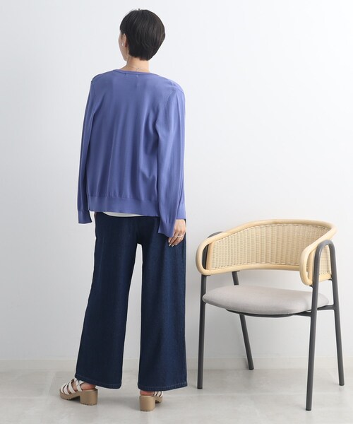 Cutie Blonde(キューティーブロンド)の「◆【らくちんで今っぽく◎】イージーワイドデニム(その他パンツ・レディース・ブルー/ダークネイビー・02/03)」の20枚目の写真