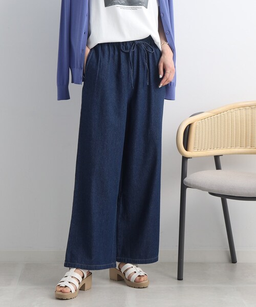 Cutie Blonde(キューティーブロンド)の「◆【らくちんで今っぽく◎】イージーワイドデニム(その他パンツ・レディース・ブルー/ダークネイビー・02/03)」の18枚目の写真