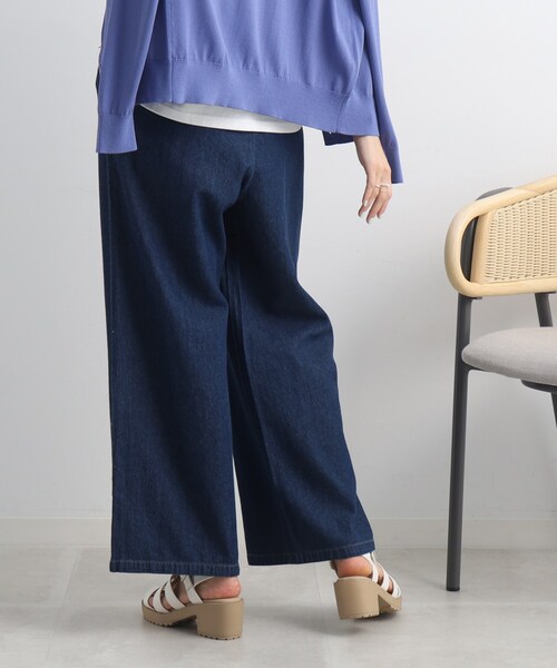 Cutie Blonde(キューティーブロンド)の「◆【らくちんで今っぽく◎】イージーワイドデニム(その他パンツ・レディース・ブルー/ダークネイビー・02/03)」の12枚目の写真