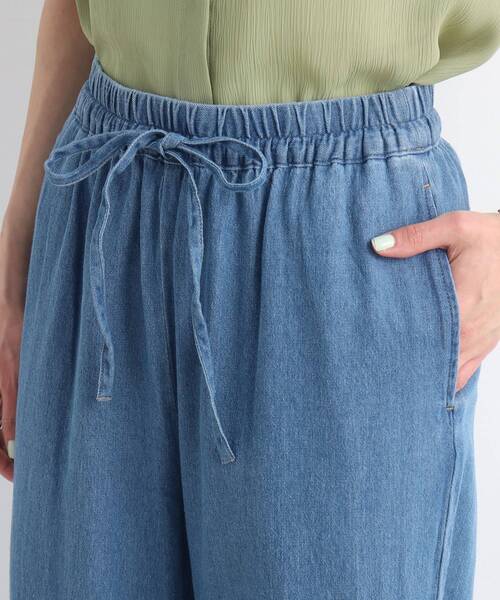 Cutie Blonde(キューティーブロンド)の「◆【らくちんで今っぽく◎】イージーワイドデニム(その他パンツ・レディース・ブルー/ダークネイビー・02/03)」の8枚目の写真