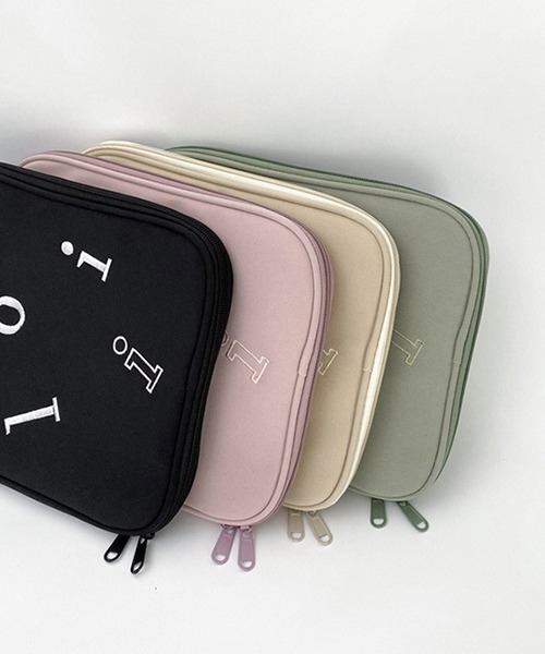 c.u.l(シーユーエル)の「大きいサイズにも対応 ショルダーひも付き タブレットケース iPadケース PCケース ipd9(PC・タブレットケース・レディース・ピンク/ブラック/ベージュ/グリーン・FREE)」の8枚目の写真