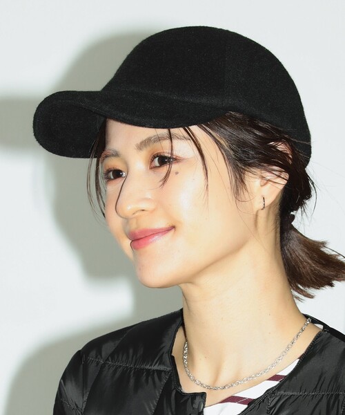 B:MING by BEAMS（ビーミングバイビームス）の「B:MING by BEAMS / メルトン キャップ（キャップ・レディース・モカ/ブラック/アイボリー・FREE）」の2枚目の写真