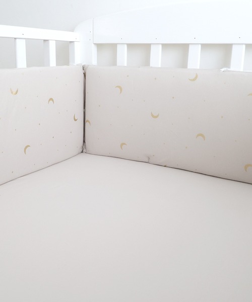 PUPPAPUPO（プッパプーポ）の「厚みたっぷり ベビーベッドガード ミニサイズ（ベビー寝具/家具・キッズ・アイボリー/グレイッシュベージュ・FREE）」の6枚目の写真