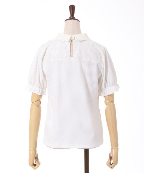 axes femme(アクシーズファム)の「チェーン付リブトップス(Tシャツ/カットソー・レディース・ホワイト/ネイビー/ブラック・FREE)」の8枚目の写真