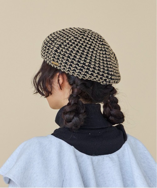 kaorinomori（カオリノモリ）の「kaorinomori メイベレー / カオリノモリ（ハンチング/ベレー帽・レディース・ブラック/ライラック/オレンジ・M/57.5cm）」の6枚目の写真