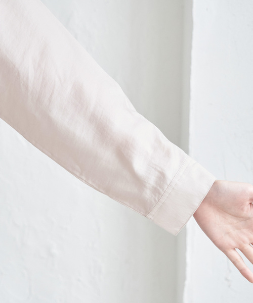 ROPE' PICNIC（ロペピクニック）の「バンドカラーポケットシアーシャツ（シャツ/ブラウス・レディース・チャコールグレー/ブルー/ベージュ/ホワイト・38）」の20枚目の写真