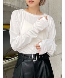 MURUA | サムホールトップス【WEB限定ロンTEE】(Tシャツ/カットソー)