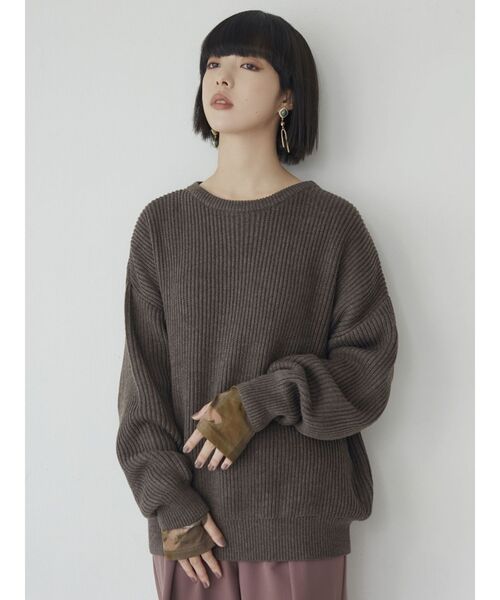 MURUA（ムルーア）の「サムホールトップス【WEB限定ロンTEE】（Tシャツ/カットソー・レディース・ホワイト/ブラック/ダークブラウン/ピンク/イエロー/ブルー/その他1・FREE）」の11枚目の写真