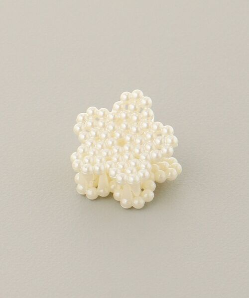 MAJESTIC LEGON(マジェスティックレゴン)の「モチーフミニクリップセット(バレッタ/ヘアクリップ・レディース・ブラック/A/アイボリー・FREE)」の11枚目の写真