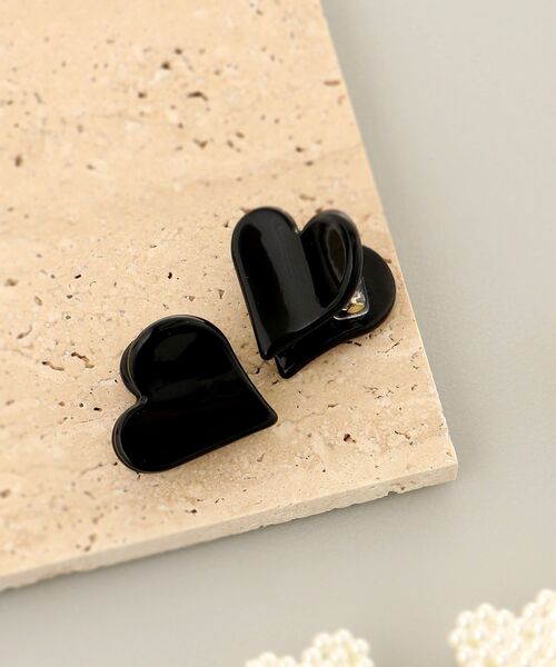 MAJESTIC LEGON(マジェスティックレゴン)の「モチーフミニクリップセット(バレッタ/ヘアクリップ・レディース・ブラック/A/アイボリー・FREE)」の10枚目の写真