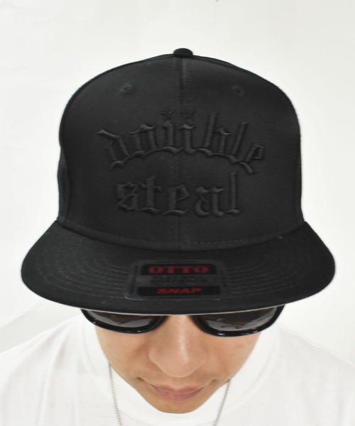 セール】ブラックレター刺繍 B.B.Cap（キャップ）｜DOUBLE STEAL