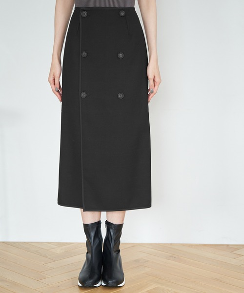 セール】チェック＆無地リバーシブルスカート（スカート）｜ROPE