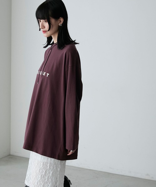 ロングTシャツ　XOサイズ　新品タグなし mystic tシャツ BIGロゴロングTシャツ レディース : ZOZOTOWN