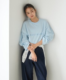 forksy.（フォルクシー）の「【forksy.】オーバーサイズシンプルロゴロンT（Tシャツ/カットソー）」