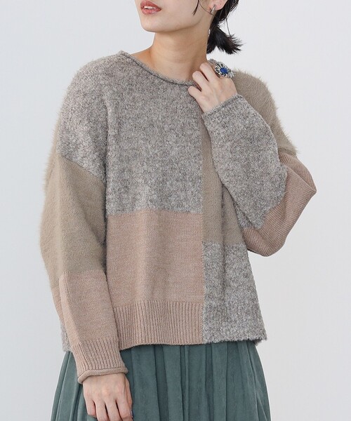 超美品　24AW BEAMS＋　PALACE 別注　パッチワーク　ニット PALACE BEAMS Plus Patchwork Knit XL - メルカリ