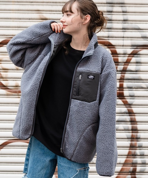 カナダ製 メタルボタン ノルディック柄 ボア ミドル丈 コート アウターフリース ragged mountain ブルゾン アウター 「RAGGED MOUNTAIN/ラギット