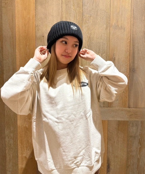 ROXY(ロキシー)の「SALTY SOUL/ロキシー裏毛ヴィンテージライクグラフィックデザインクルーネックトップス(スウェット・レディース・ネイビー/グリーン/グレー・LARGE/MEDIUM/SMALL)」の14枚目の写真