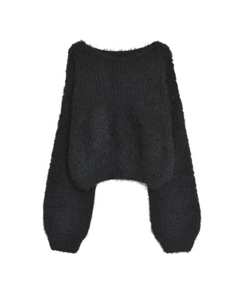 Re:EDIT（リエディ）の「[新色追加]プードルシャギーニットトップス（ニット/セーター・レディース・ベージュ/グレー/ブラック/ホワイト/ブラウン/ピンク/ライトグレー・MEDIUM/LARGE）」の18枚目の写真