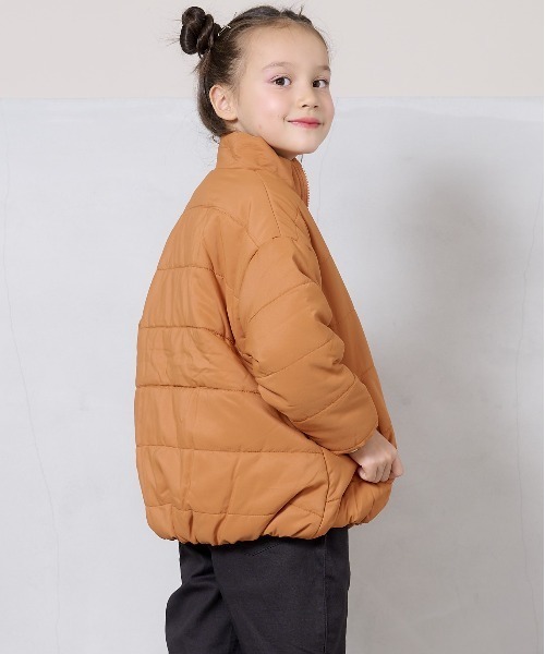 BIG FIELD（ビッグフィールド）の「スタンドカラーキルトジャケット（80～150cm）（その他アウター・キッズ・ブラック/パープル/グリーン/オレンジ・100/90/120/140/150/95/80/130/110）」の9枚目の写真